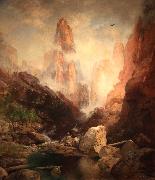 Thomas Moran Mist in Kanab Canyon oil